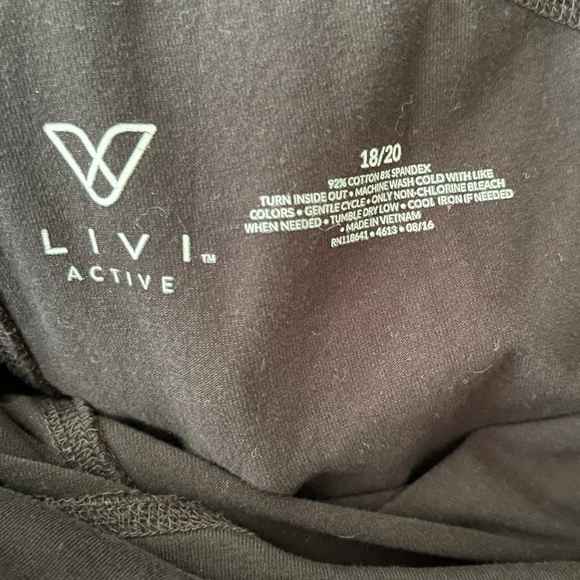 Lane Bryant Livi Active Bronze & Black Leggings - Picture 6 of 7